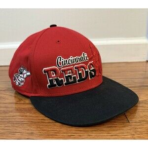 New Era 9Fifty Cincinnati Reds Snapback Hat, Baseball MLB Classic Logo Cap Black